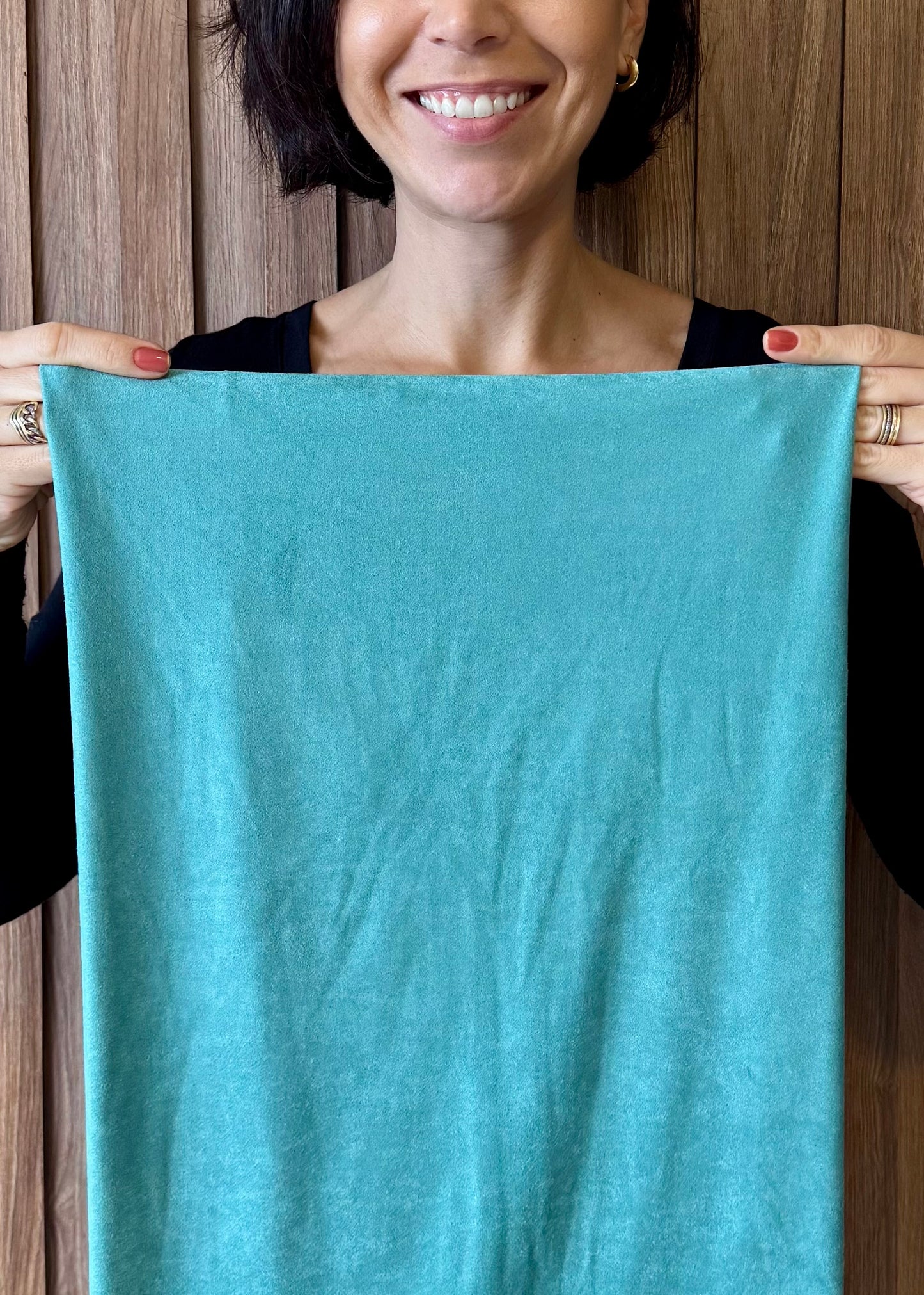 Gola em Suede Verde Água