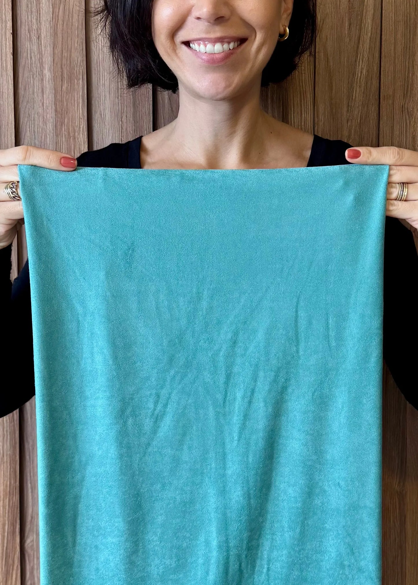 Gola em Suede Verde Água - Maira da Mai Style