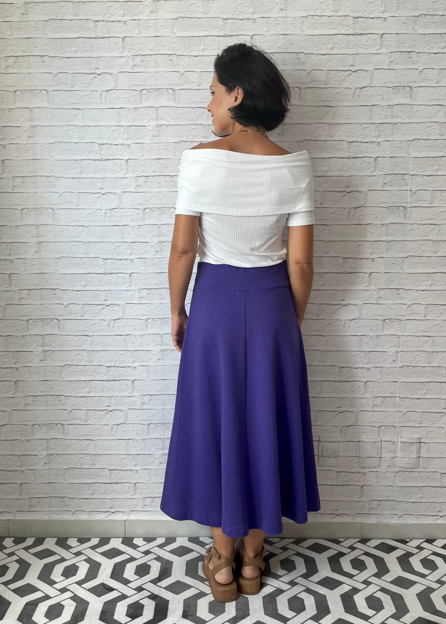 Blusa com Gola Ombro a Ombro - Branca
