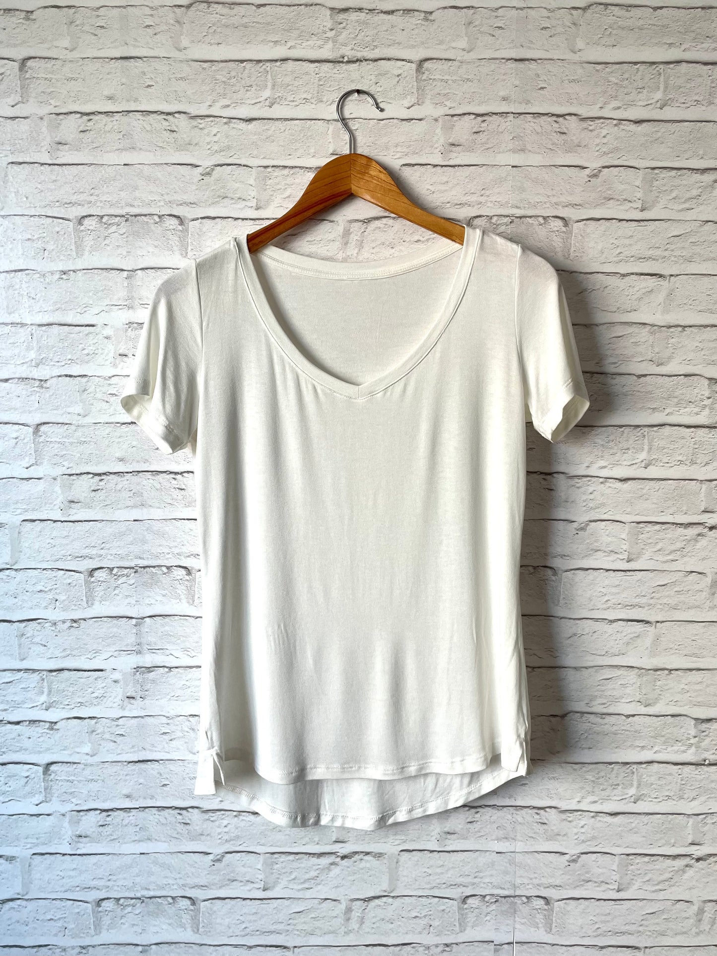 T-shirt gola V Off White