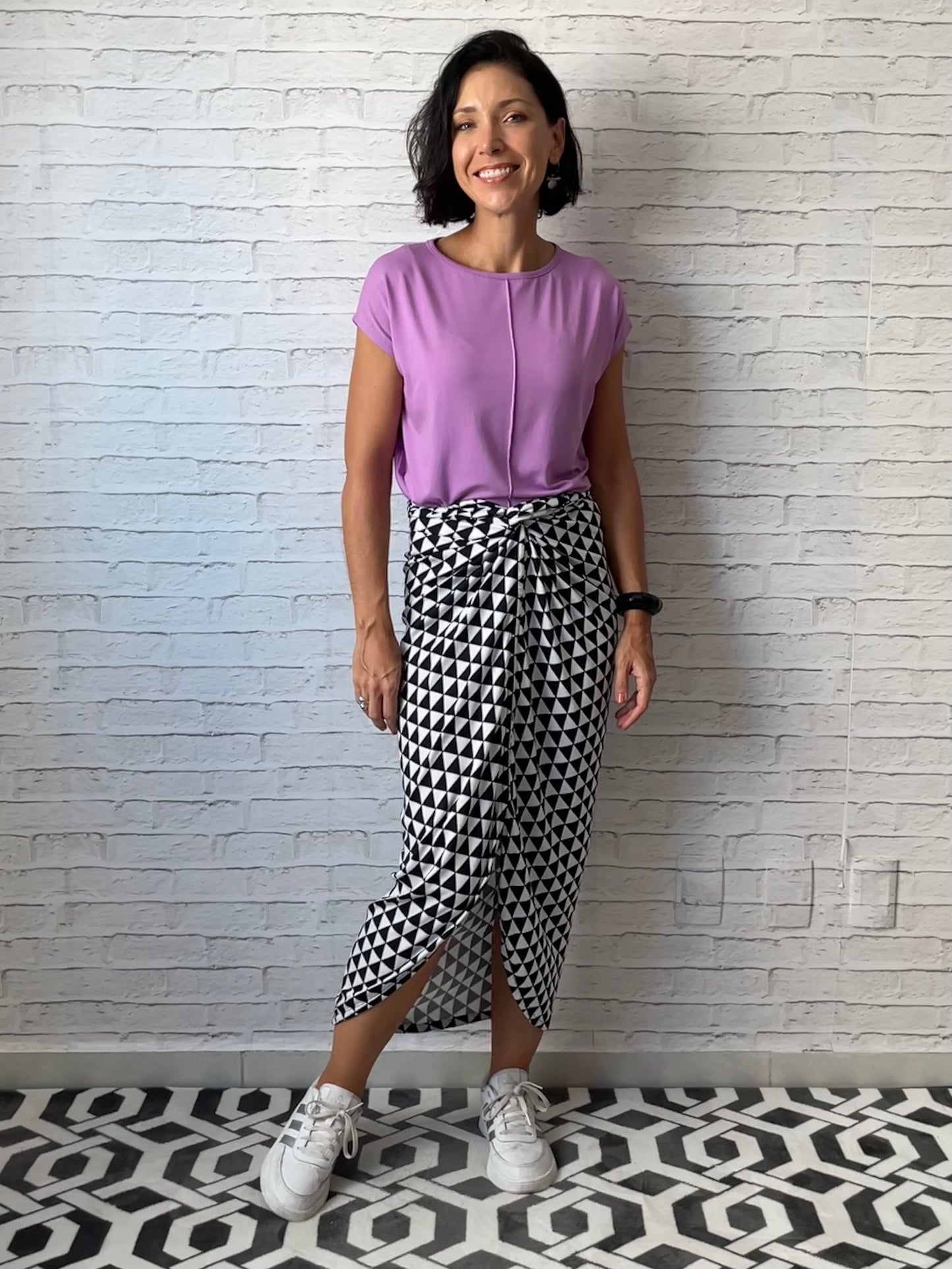 Blusa Básica Delícia em Viscolycra Lavanda