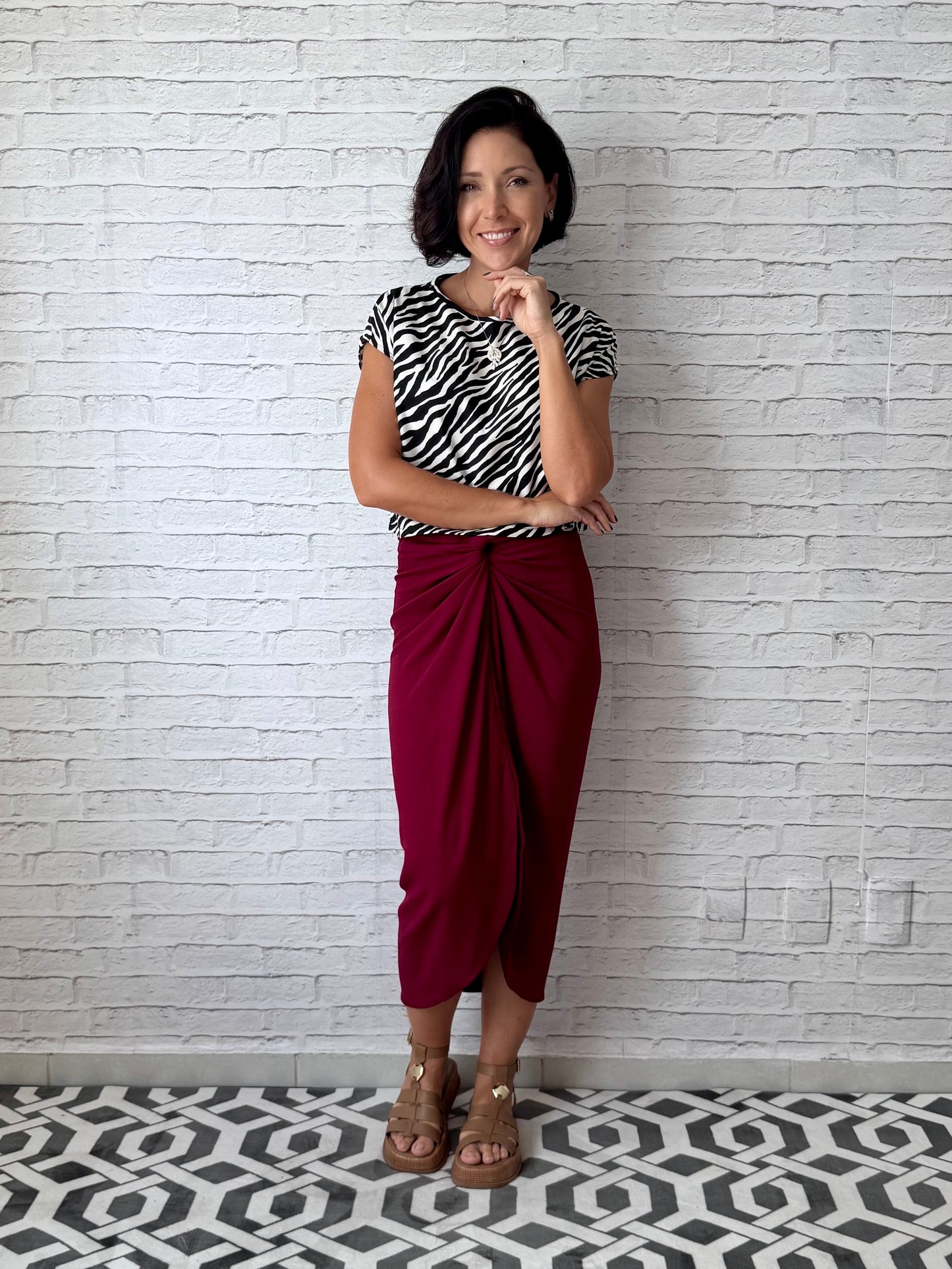 Blusa Cropped - Zebra