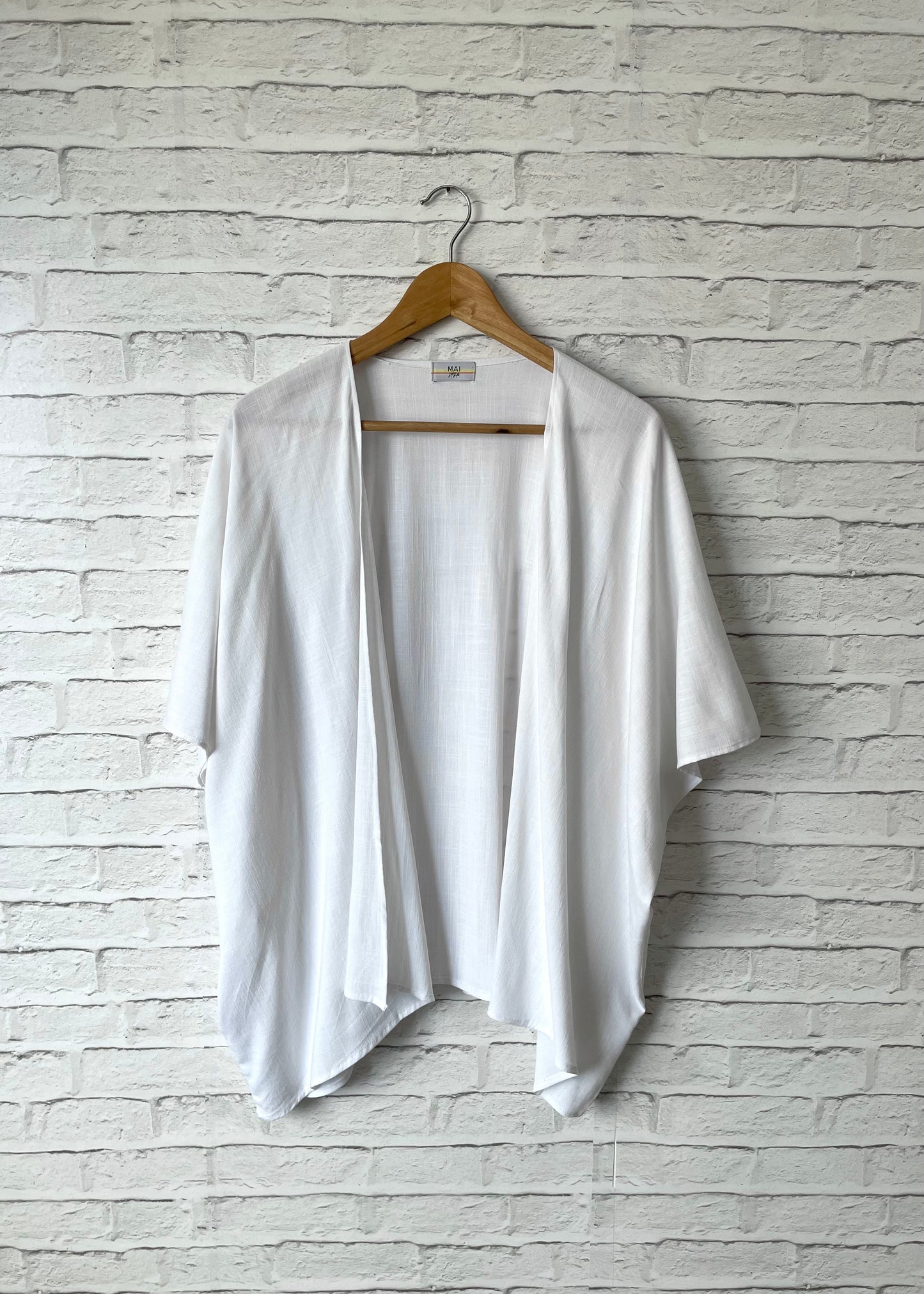 Kimono em Viscolinho Branco