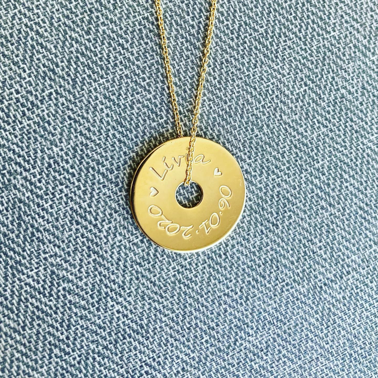 Pingente avulso Personalizável em PRATA 925 Banhado a Ouro 18k (sem corrente)