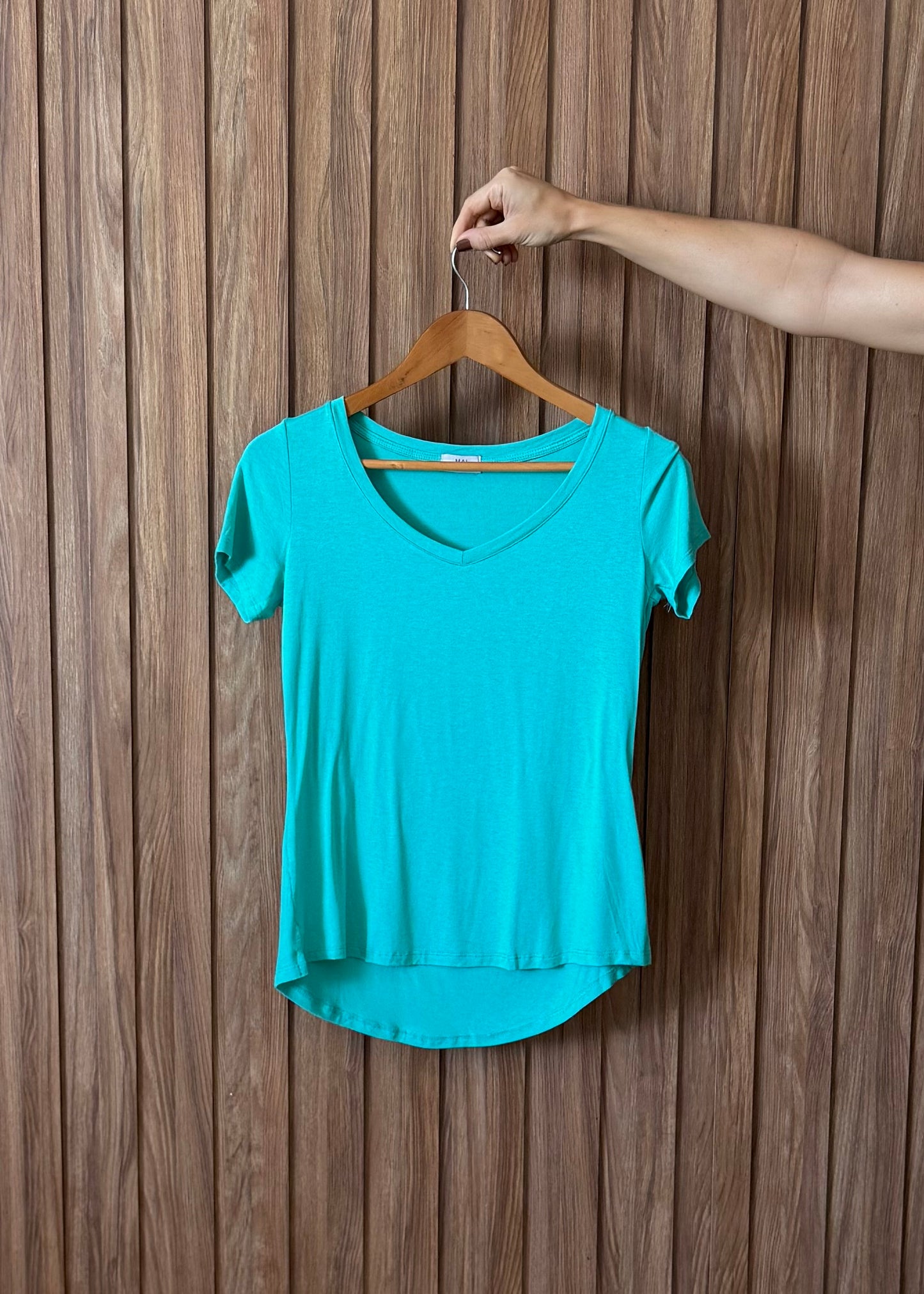 T-shirt gola V Tiffany