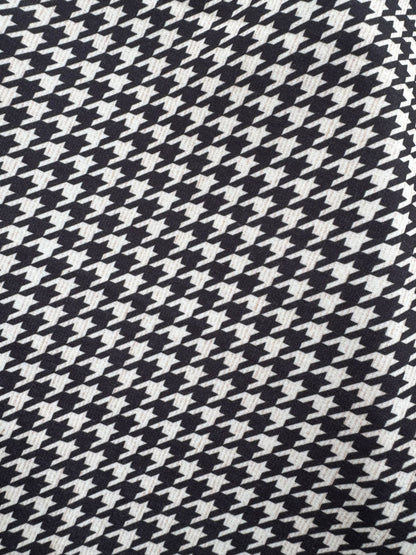 Jaqueta em Moletinho Estampado - Pied de Poule