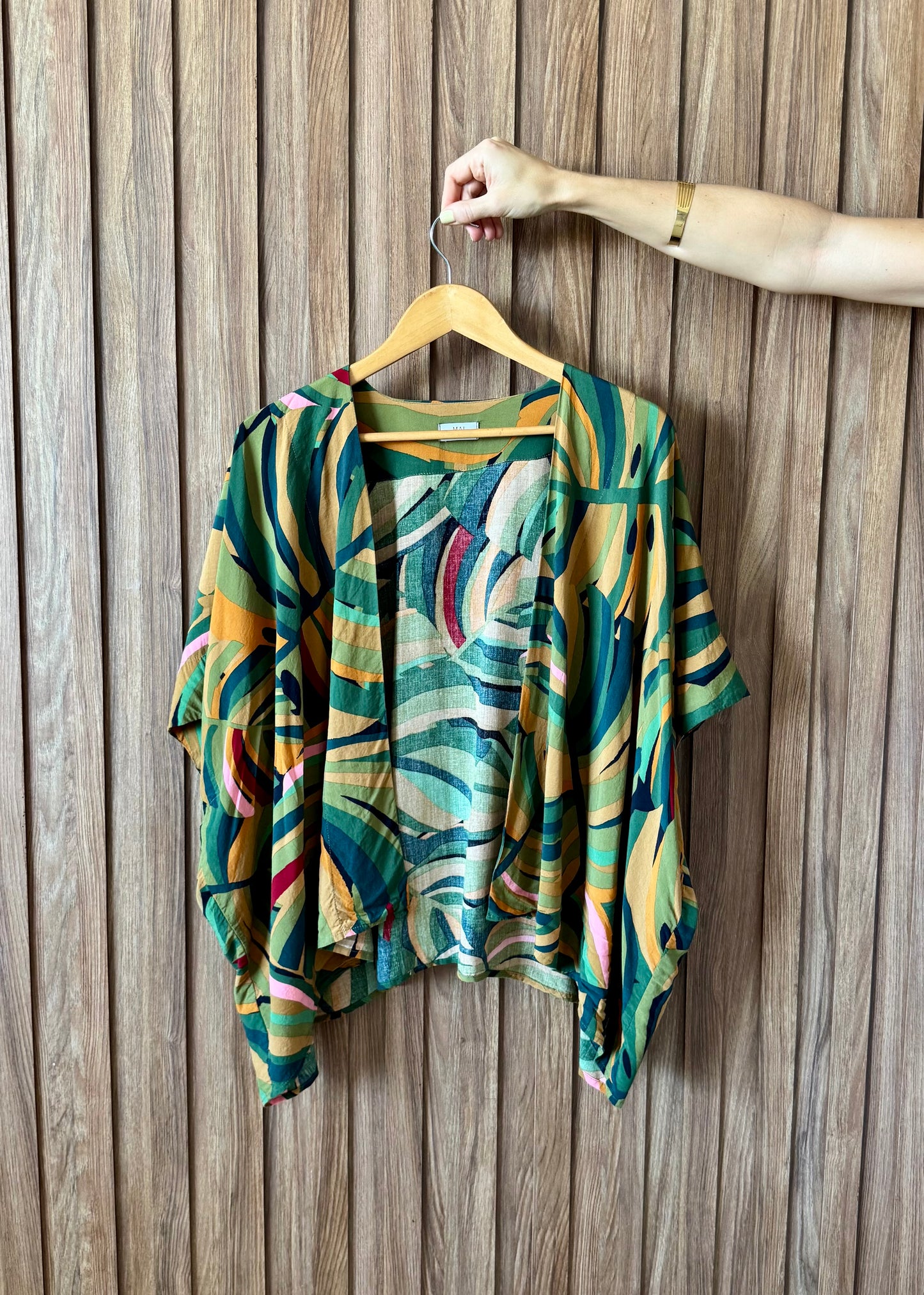 Kimono em Viscose Energia Tropical Verde