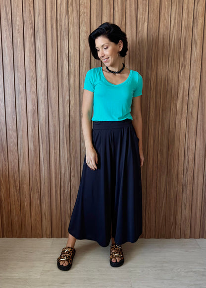 T-shirt gola V Tiffany