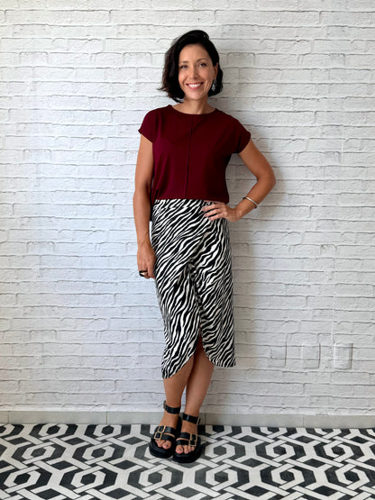 Blusa Básica Delícia em Viscolycra Vinho