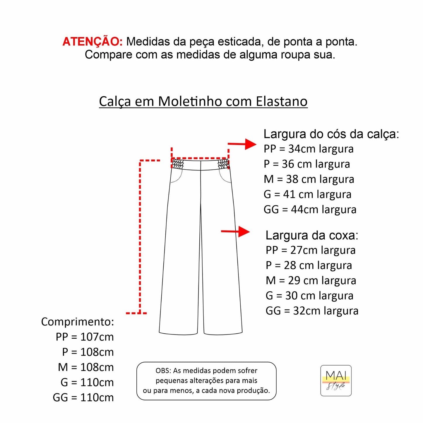Calça em Moletinho com elastano - Verde Militar