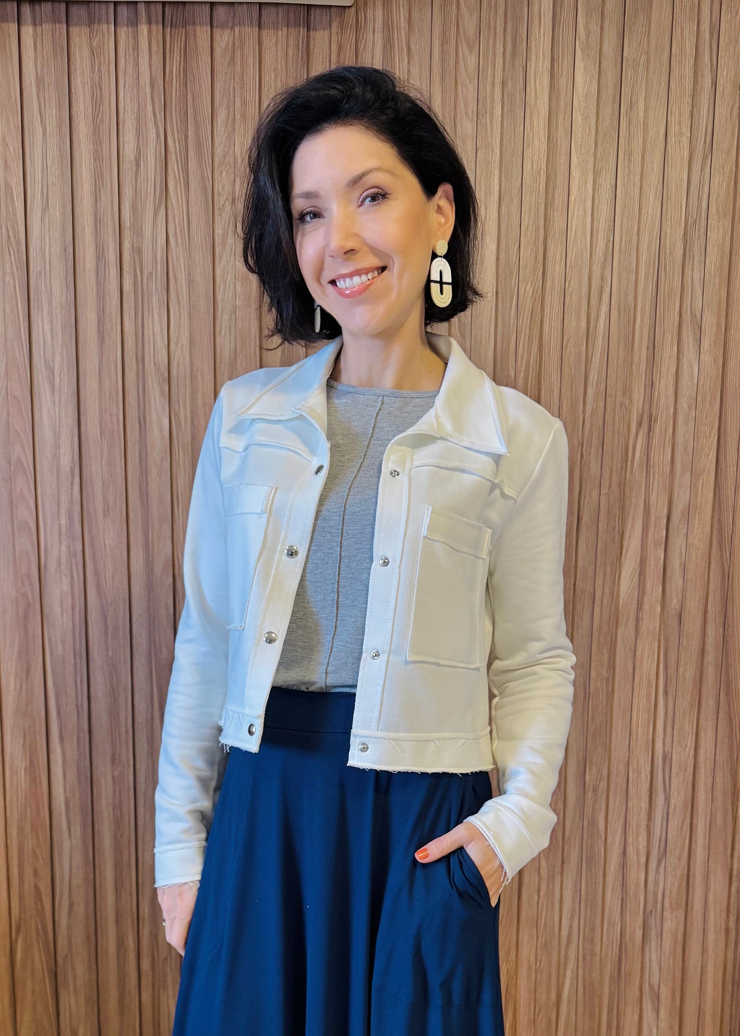 Blusa Básica Delícia em Viscolycra (Cinza Mescla)