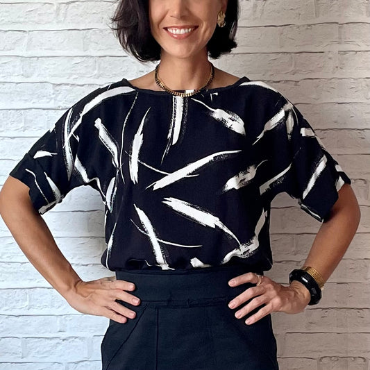 Blusa Social Pinceladas PB