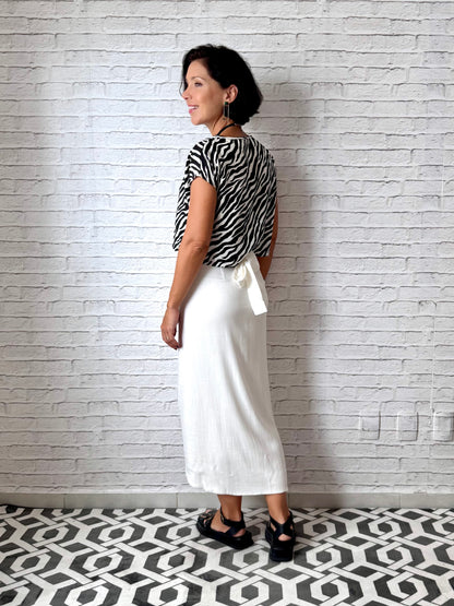 Blusa Cropped - Zebra