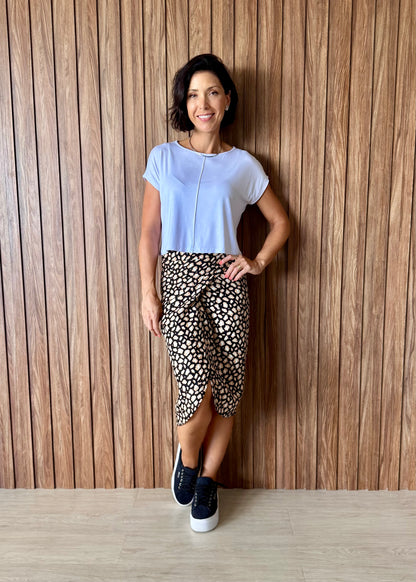 Blusa Delícia Cropped em Viscolycra Branca