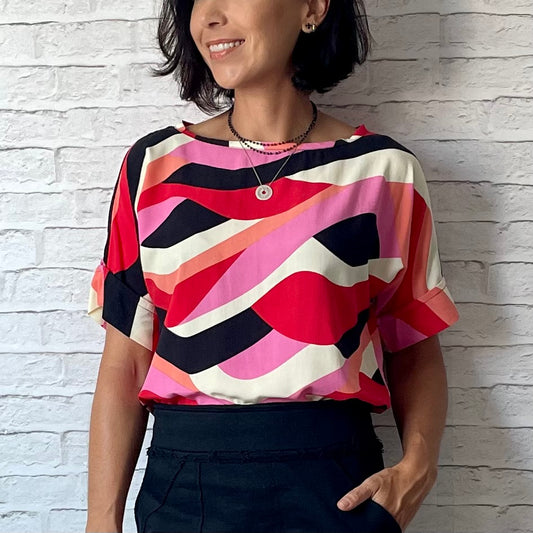 Blusa Social Ondas Quentes