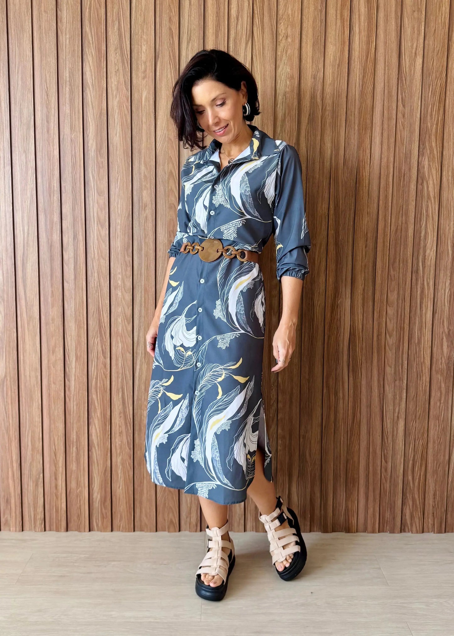 Chemise Estampa Botânica - Collab Mai Style & Lanó - Maira da Mai Style