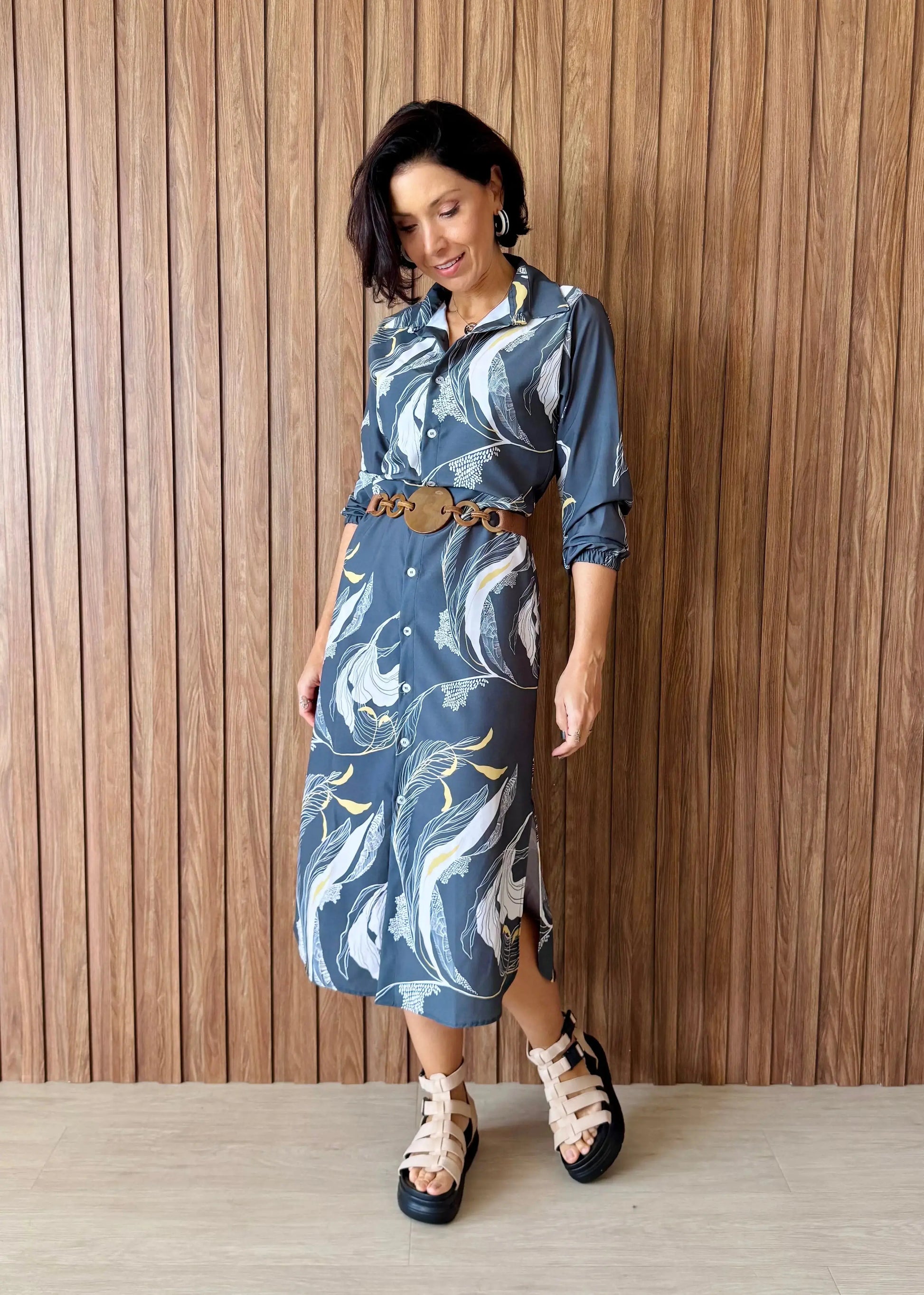 Chemise Estampa Botânica - Collab Mai Style & Lanó - Maira da Mai Style