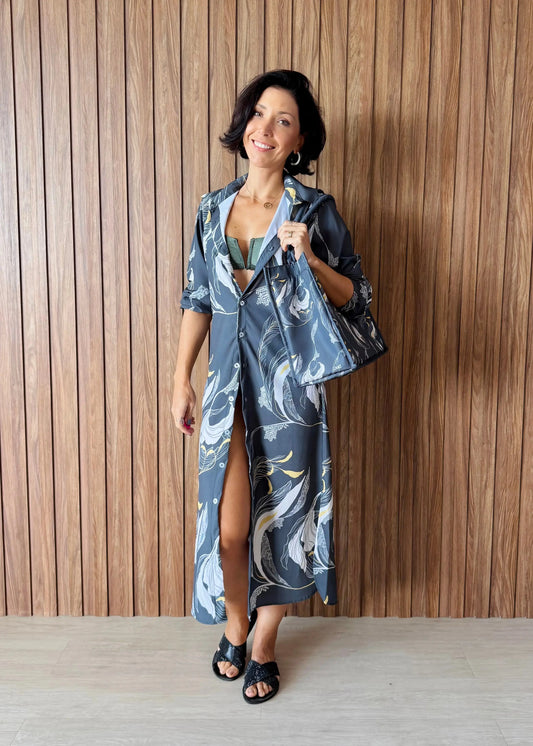 Chemise Estampa Botânica - Collab Mai Style & Lanó - Maira da Mai Style