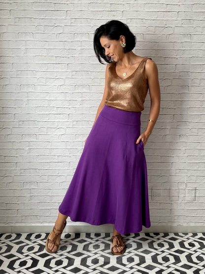 Regata Tricot Metalizado - Dourado