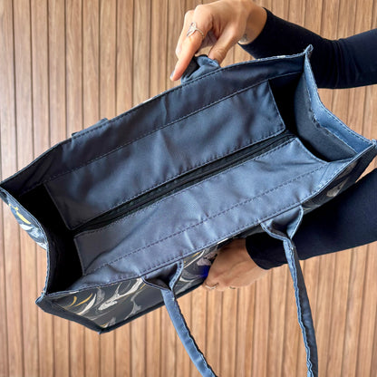 Bolsa Grande Estampa Botânica - Collab Mai Style & Lanó