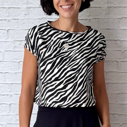Blusa Cropped - Zebra