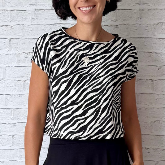 Blusa Cropped - Zebra
