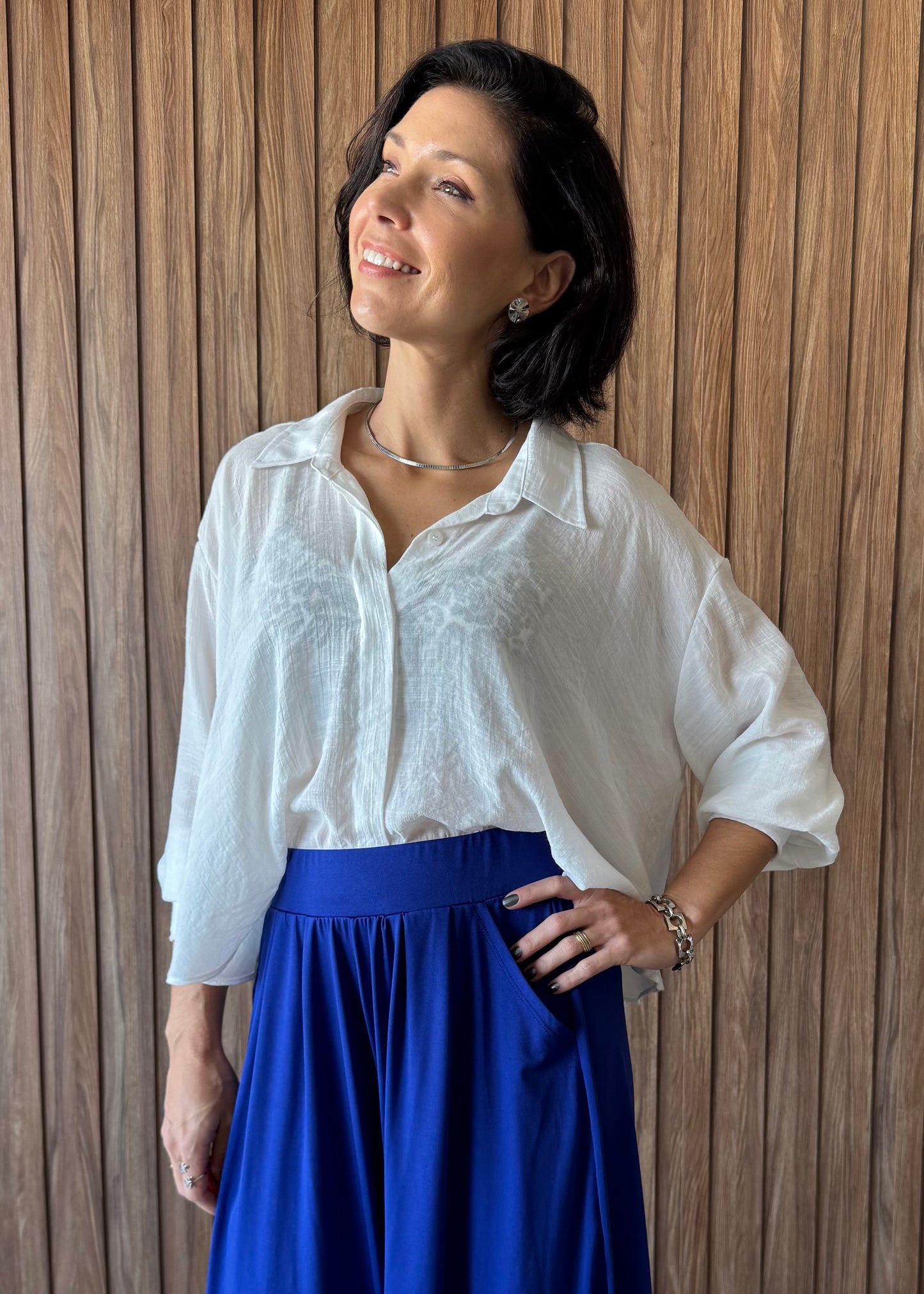 Camisa/Bata Off White