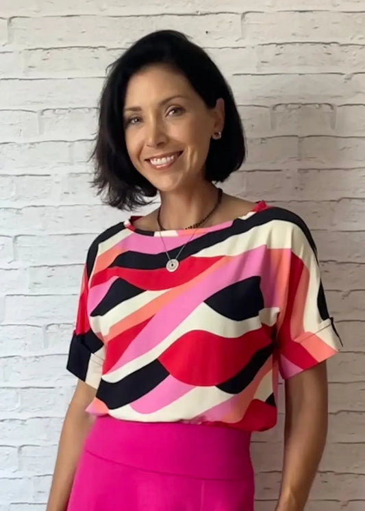 Blusa Social Ondas Quentes - Maira da Mai Style