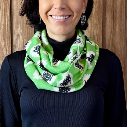 Gola em Viscose Estampada - Descoberta Artística Verde