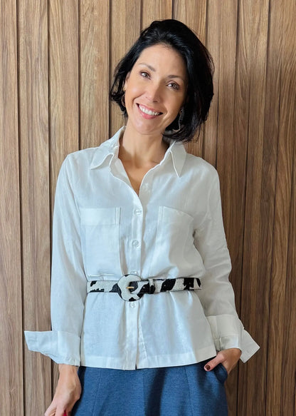 Camisa Essência Off White - Maira da Mai Style