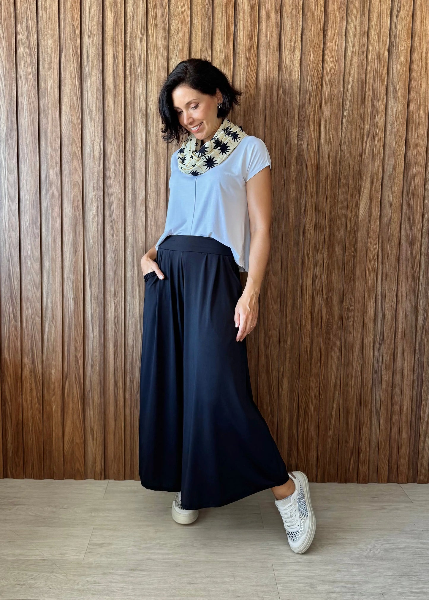 Gola em Viscose Estampada - Aura Solar 