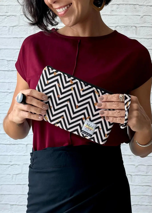 Clutch Chevron PB - Maira da Mai Style