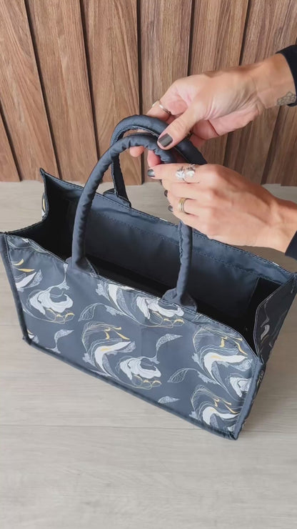 Bolsa Grande Estampa Botânica - Collab Mai Style & Lanó